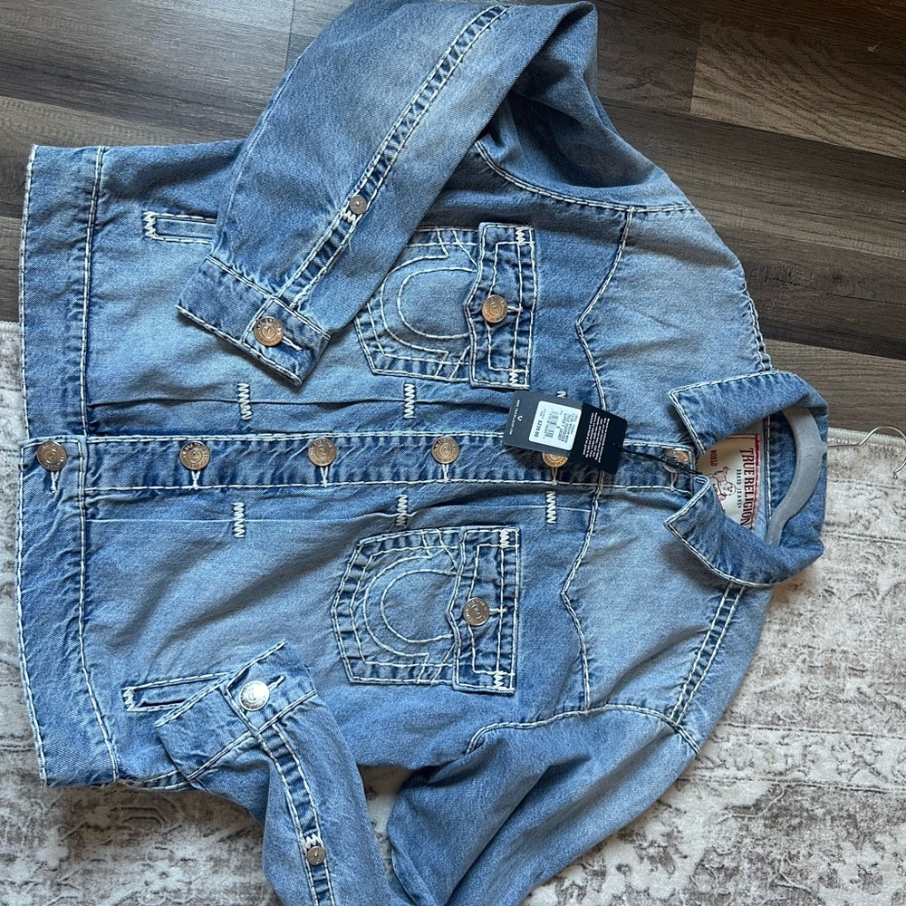 True Religion Light Blue Denim Jacket